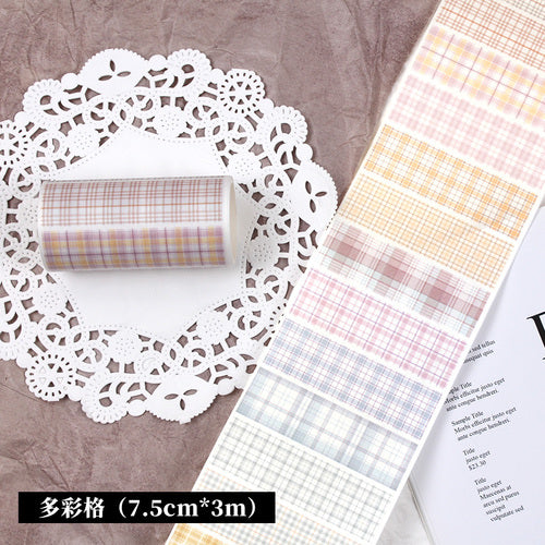 New plaid stripe polka dot sticker 38CM #S2686