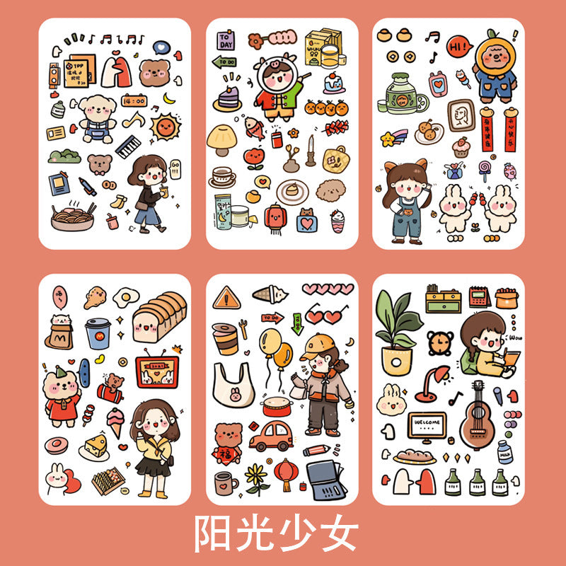 Fantasy cartoon PET sticker 6pcs/lot #s5347