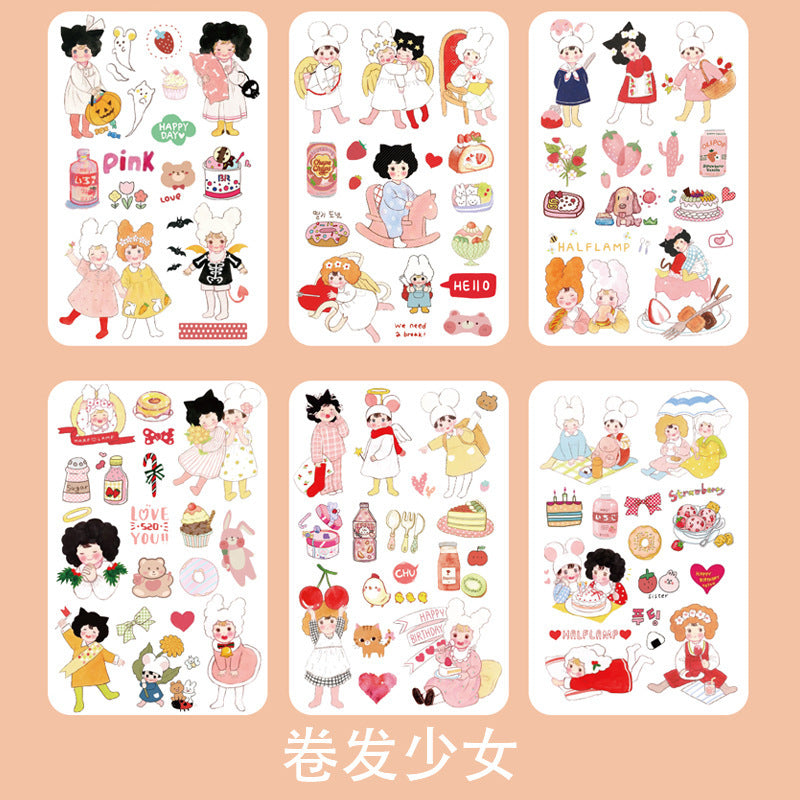 Fantasy cartoon PET sticker 6pcs/lot #s5347