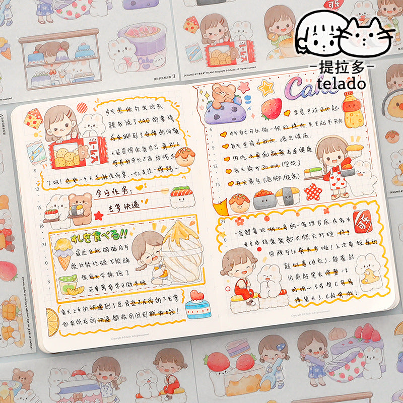 Cute girl stickers 10pcs/lot #st8756