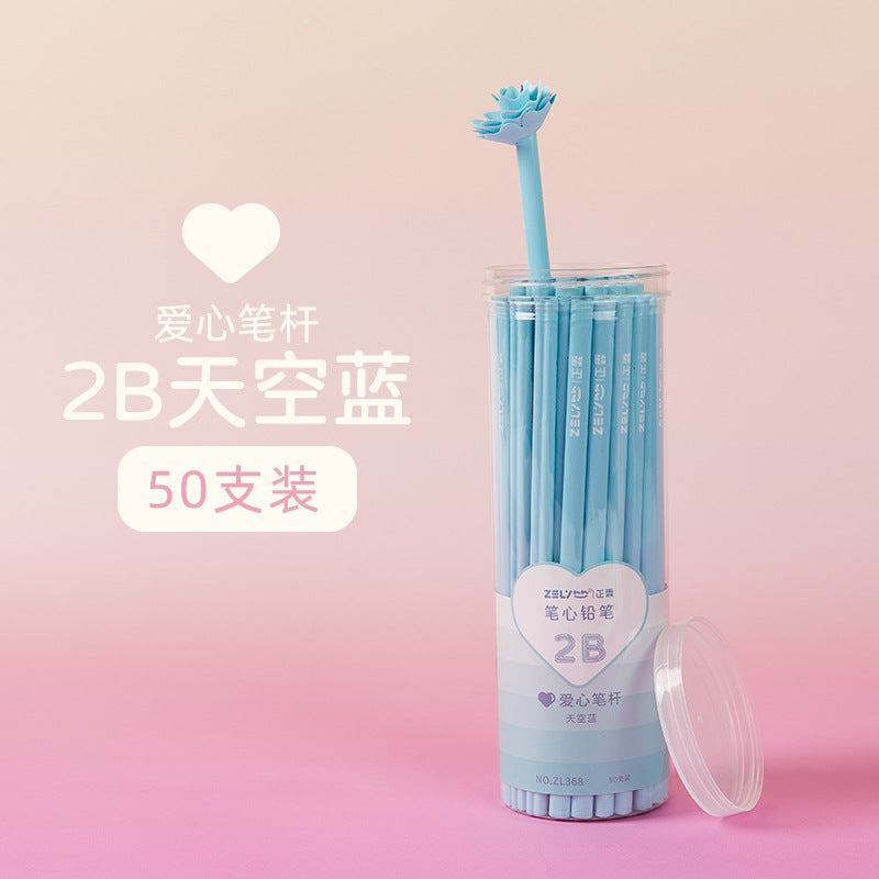 Barrel HB pencil 2B pencil 50pcs/lot #p5344