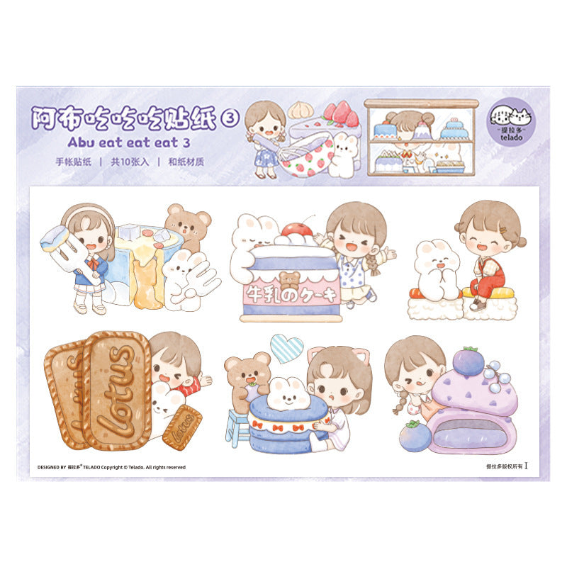 Cute girl stickers 10pcs/lot #st5278