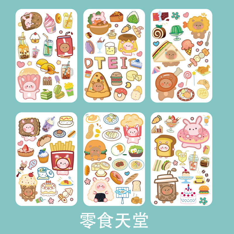 Fantasy cartoon PET sticker 6pcs/lot #s5347