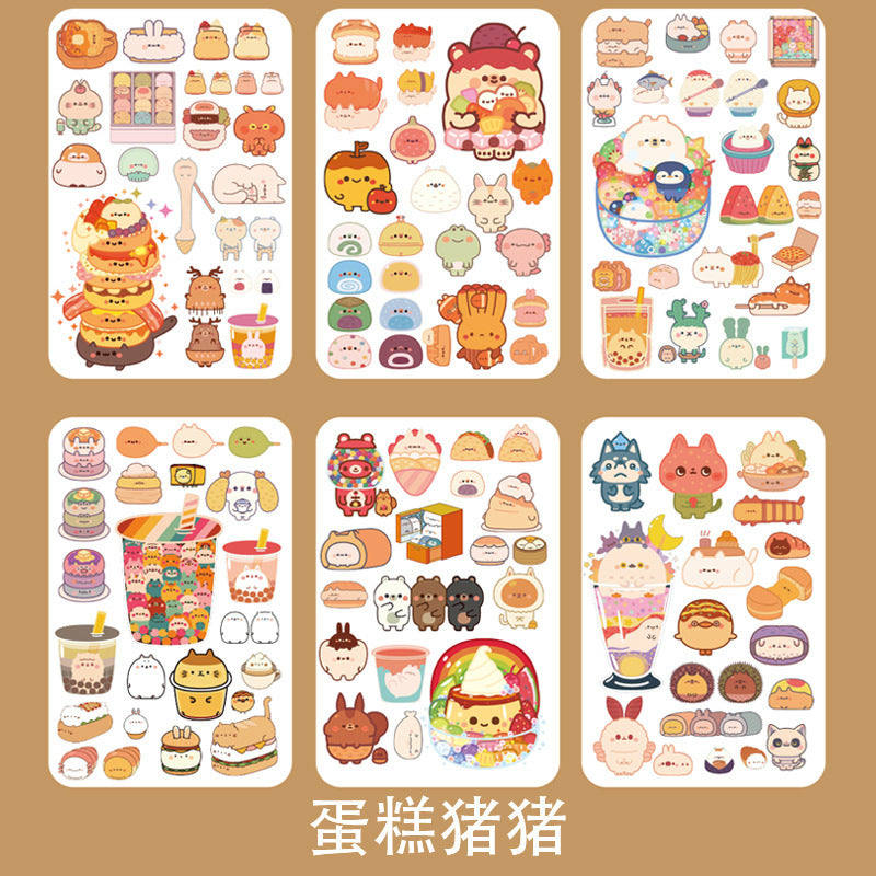 Fantasy cartoon PET sticker 6pcs/lot #s5347