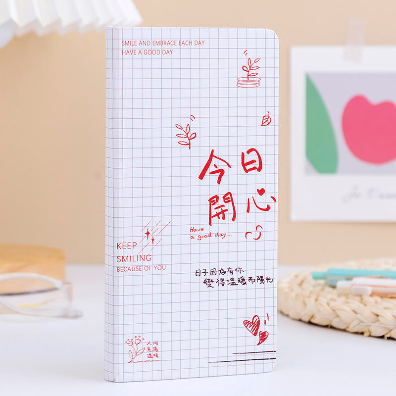 94*187mm Checkered page notepad notebook 80 sheets /160 pages #Book2712