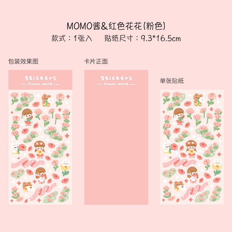 Cute cartoon hand account sticker #S6620