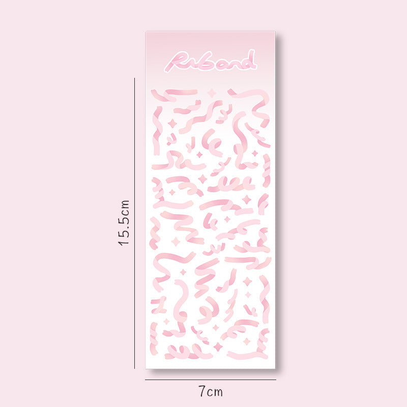 Laser Girls' Heart Bubble DIY Sticker #S6652