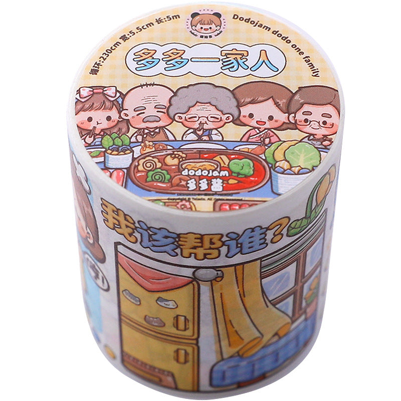 Family series cartoon cute girl hand account decorative material stickers #S2108