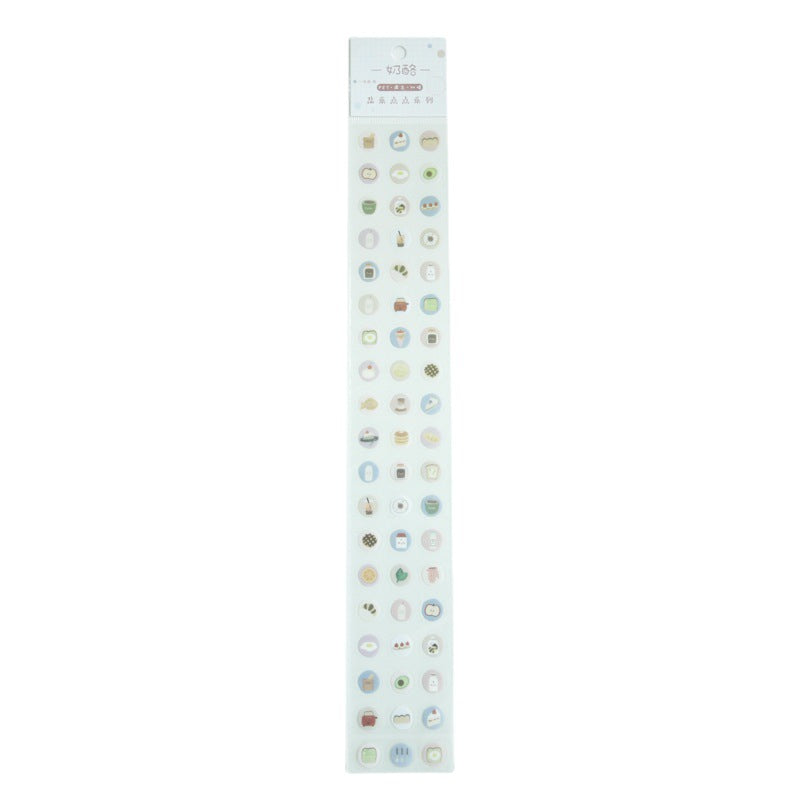 pet color dots creative hand account material small pattern stickers #S3490