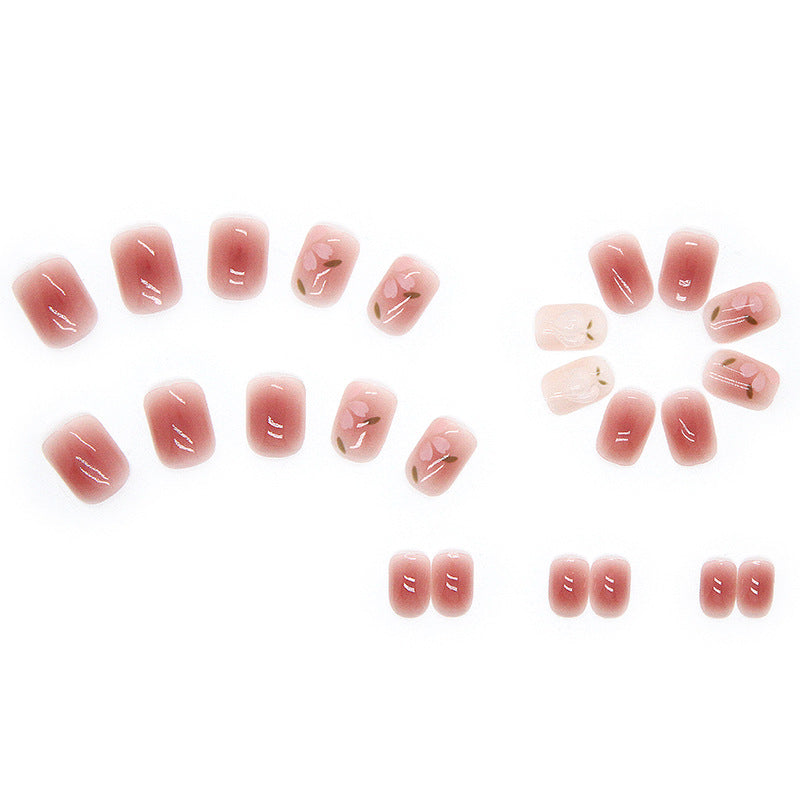 Three-dimensional light to love girl wearable false nails #N1400