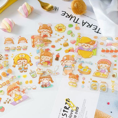 Stickers 4PCS A6 size 105mmX148mm #ST0204
