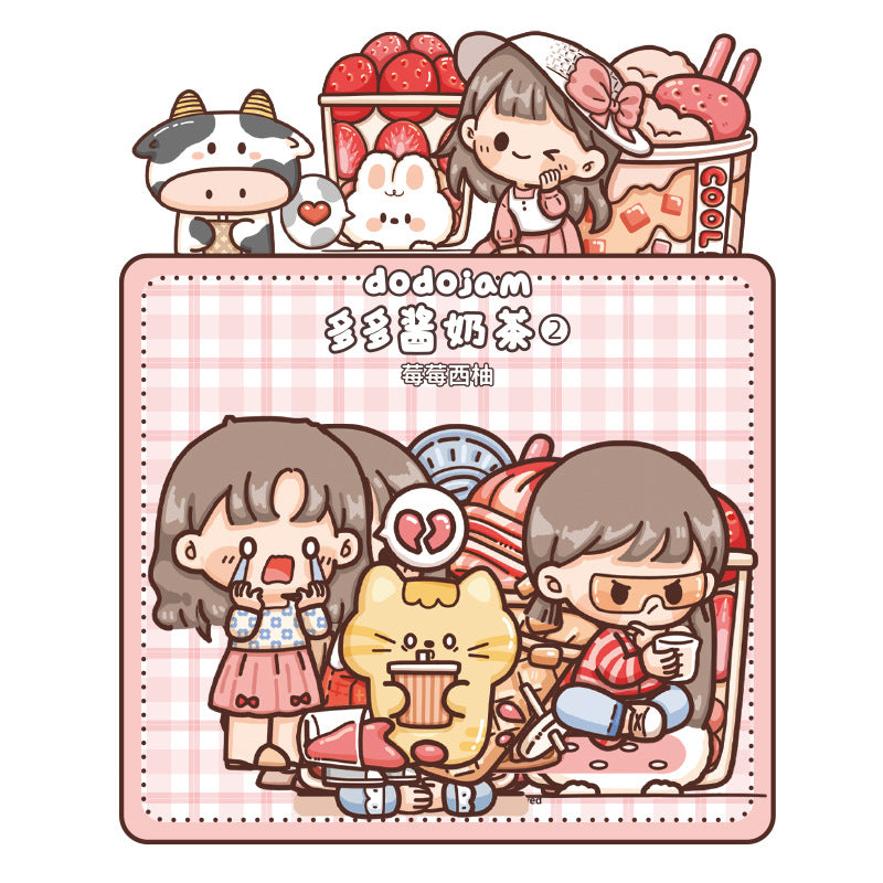 PET waterproof cute girl hand account sticker #S8710