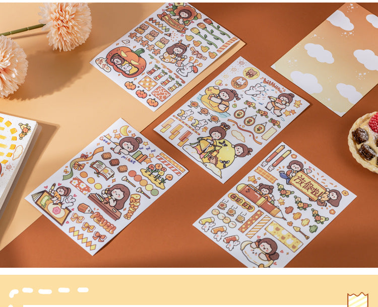 girl hand account material decorative stickers #S8192