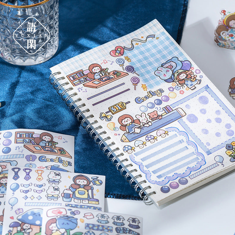 girl hand account material decorative stickers #S8192