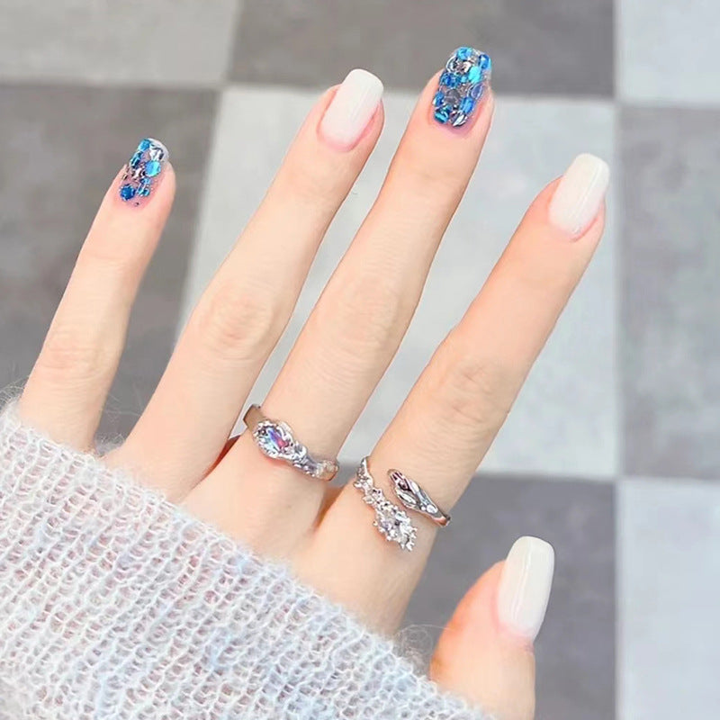 Blue Ocean Spot Wearable Nail Patch #N4176