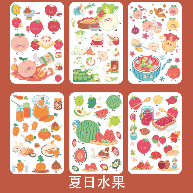 Fantasy cartoon PET sticker 6pcs/lot #s5347