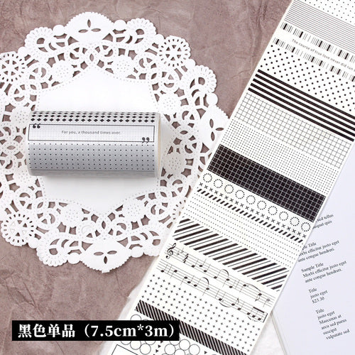 New plaid stripe polka dot sticker 38CM #S2686