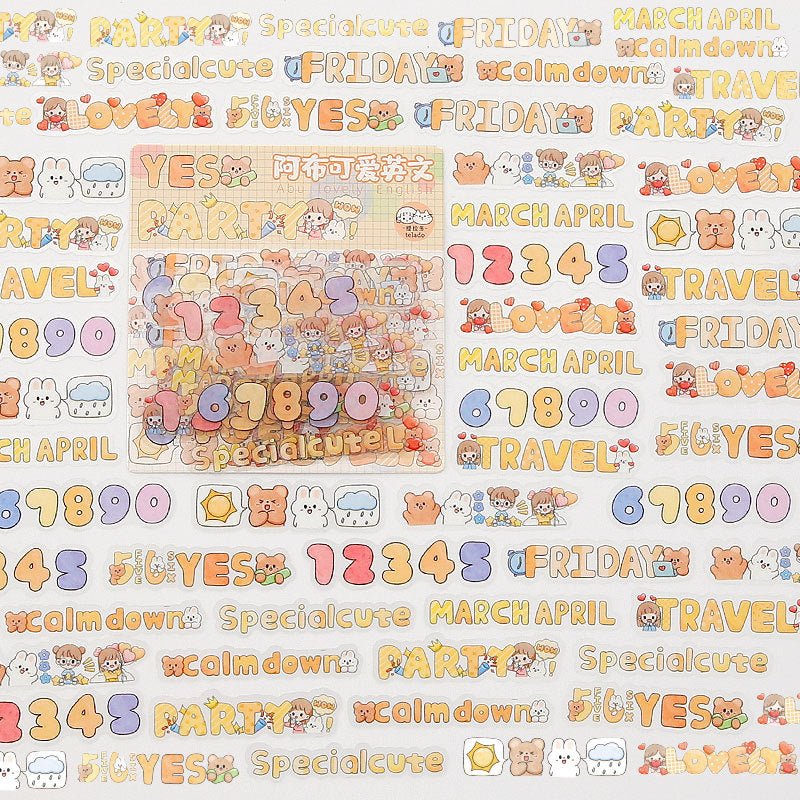 English stickers 48pcs/lot #st9632