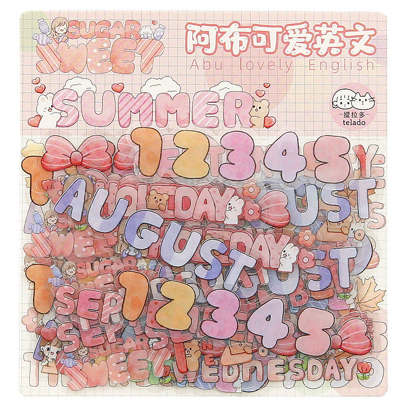 English stickers 48pcs/lot #st9632