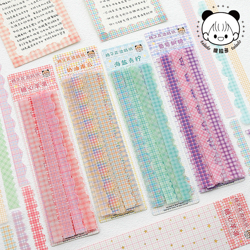 plaid hand account sticker #s4942