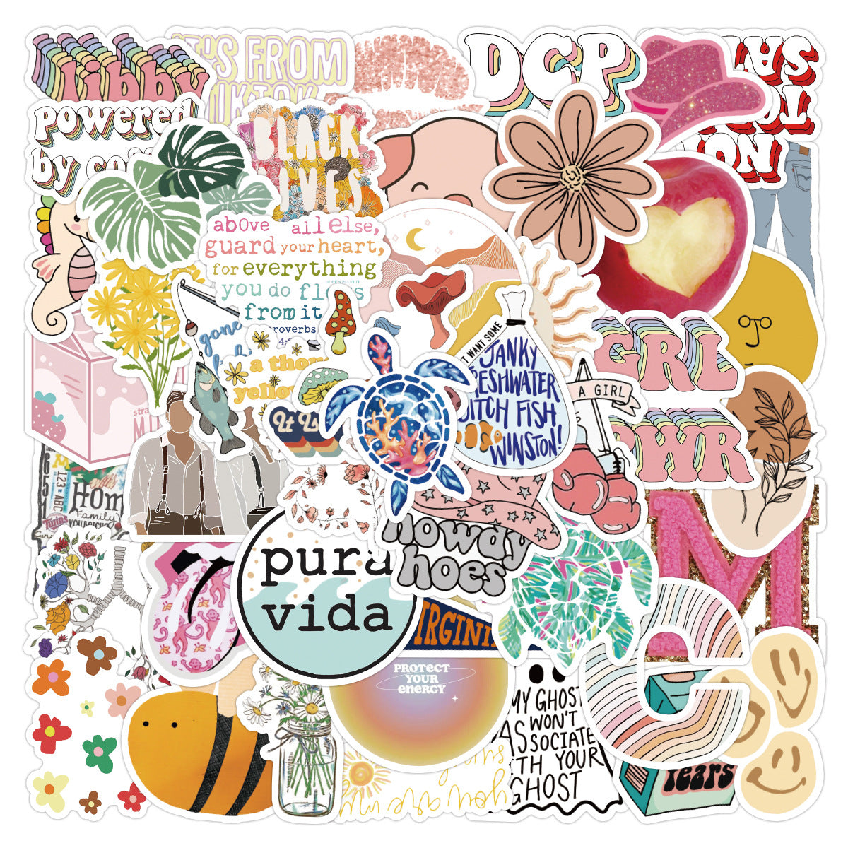 50 pcs/lot Bohemians personalized waterproof stickers #st1456