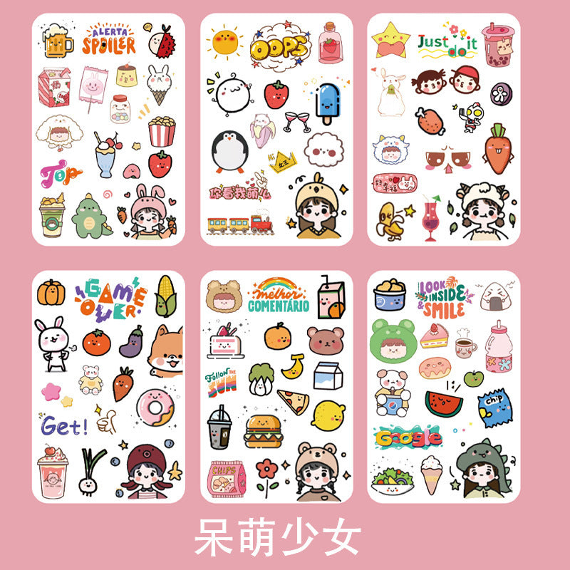 Fantasy cartoon PET sticker 6pcs/lot #s5347