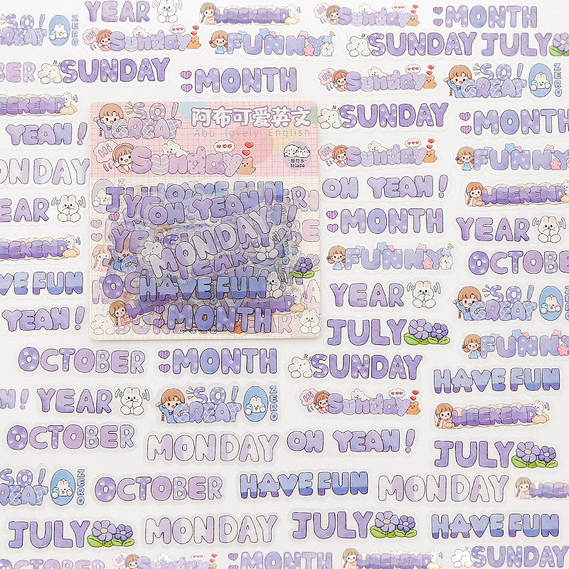 English stickers 48pcs/lot #st9632