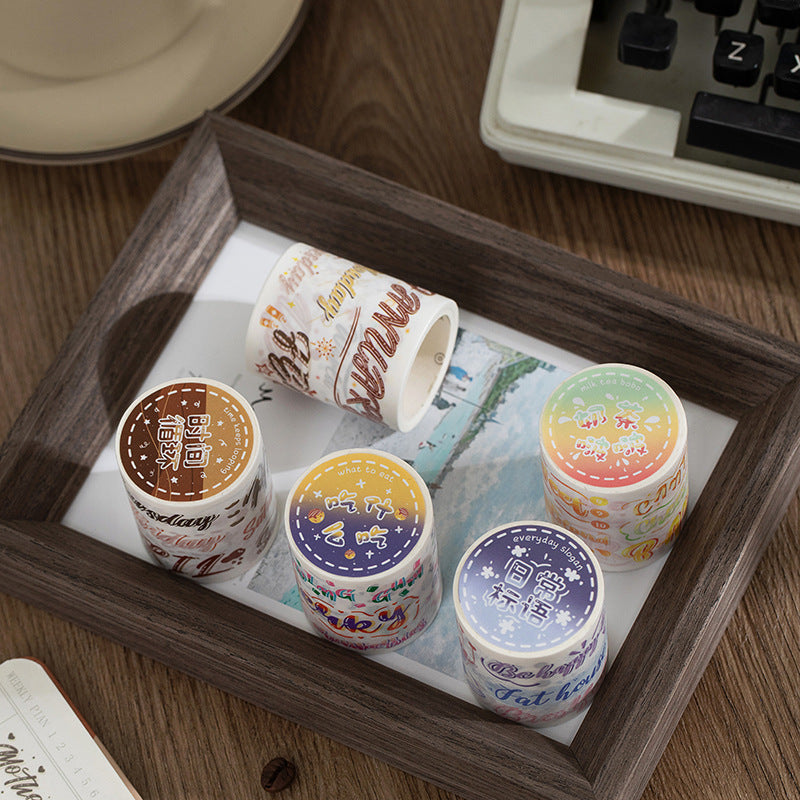 Creative English word hand account basic material stickers 98CM #s9734