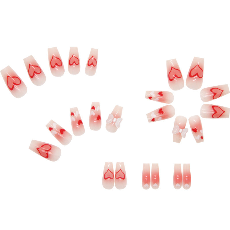 Fresh Love Butterfly Fake Nail Patch Detachable finished product #N0823