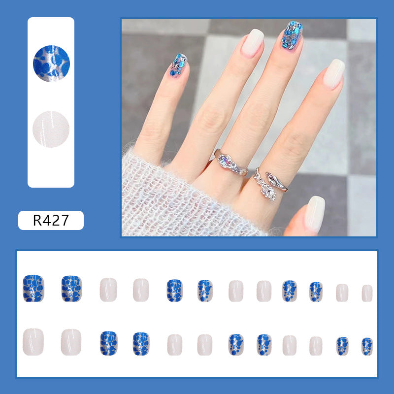 Blue Ocean Spot Wearable Nail Patch #N4176