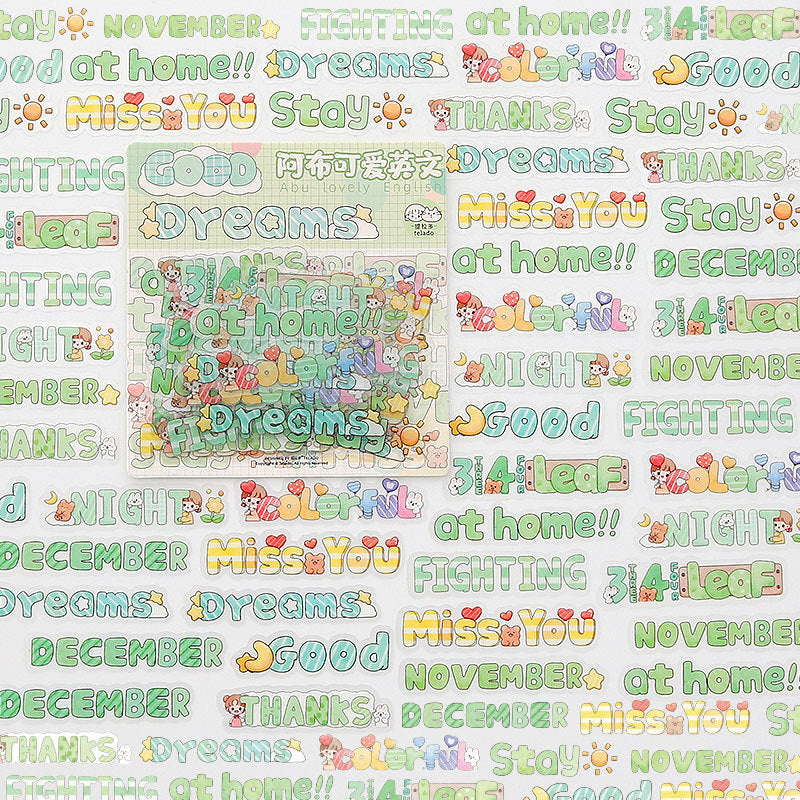 English stickers 48pcs/lot #st9632