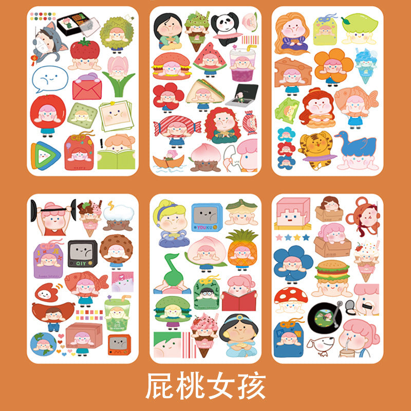 Fantasy cartoon PET sticker 6pcs/lot #s5347