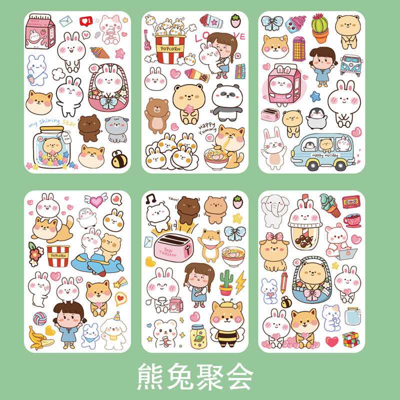 Fantasy cartoon PET sticker 6pcs/lot #s5347