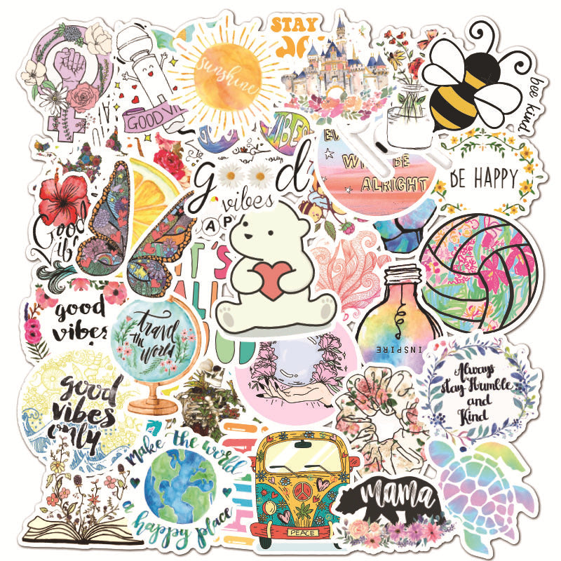 50 pcs/lot Bohemians personalized waterproof stickers #st1456