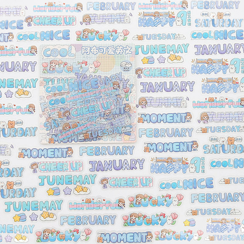 English stickers 48pcs/lot #st9632
