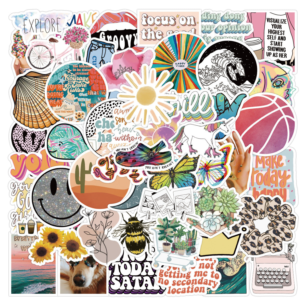 50 pcs/lot Bohemians personalized waterproof stickers #st1456