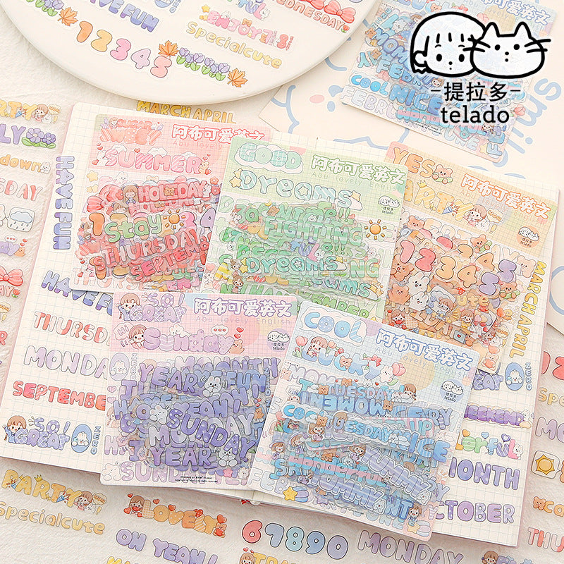 English stickers 48pcs/lot #st9632