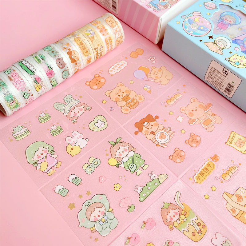Tape Gift Box Sticker Set#st642117676834