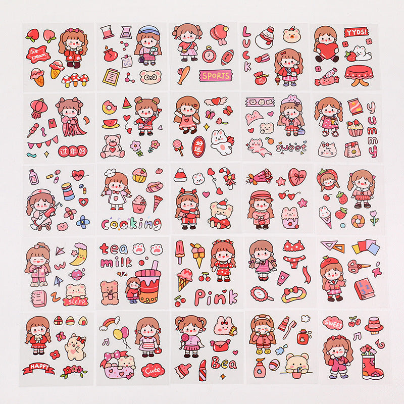Transparent waterproof sticker 25pcs/lot #st0814