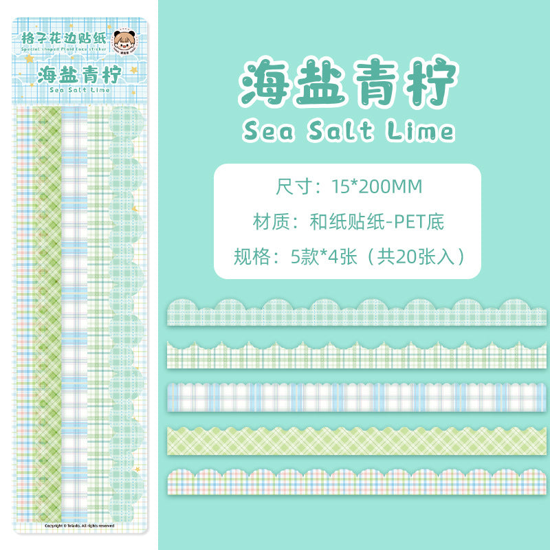 plaid hand account sticker #s4942