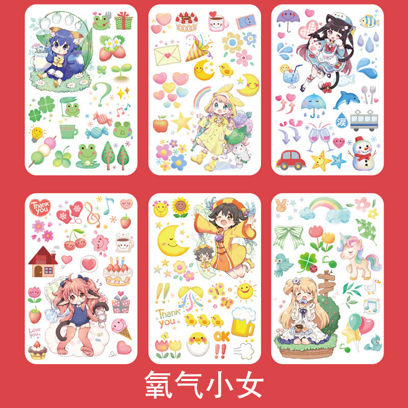 Fantasy cartoon PET sticker 6pcs/lot #s5347