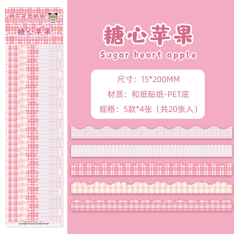 plaid hand account sticker #s4942