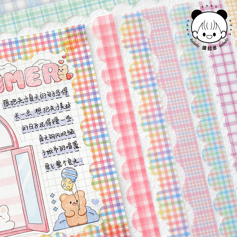 plaid hand account sticker #s4942