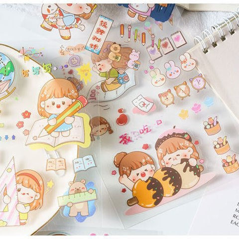 Stickers 4PCS A6 size 105mmX148mm #ST0204