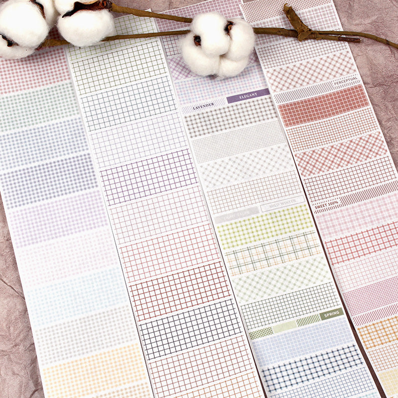 New plaid stripe polka dot sticker 38CM #S2686