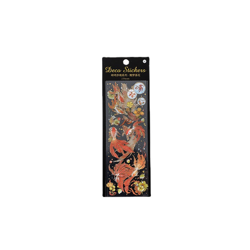 Hot stamping trend hand account material decorative stickers #S9750