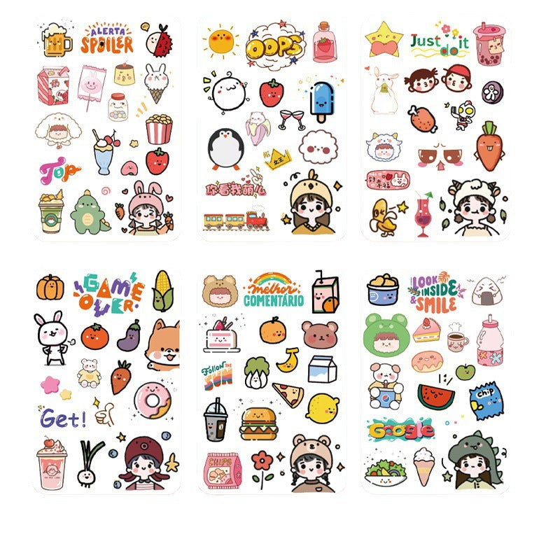 Fantasy cartoon PET sticker 6pcs/lot #s5347