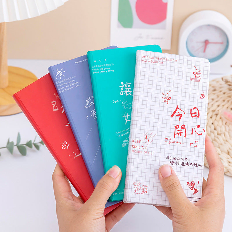 94*187mm Checkered page notepad notebook 80 sheets /160 pages #Book2712