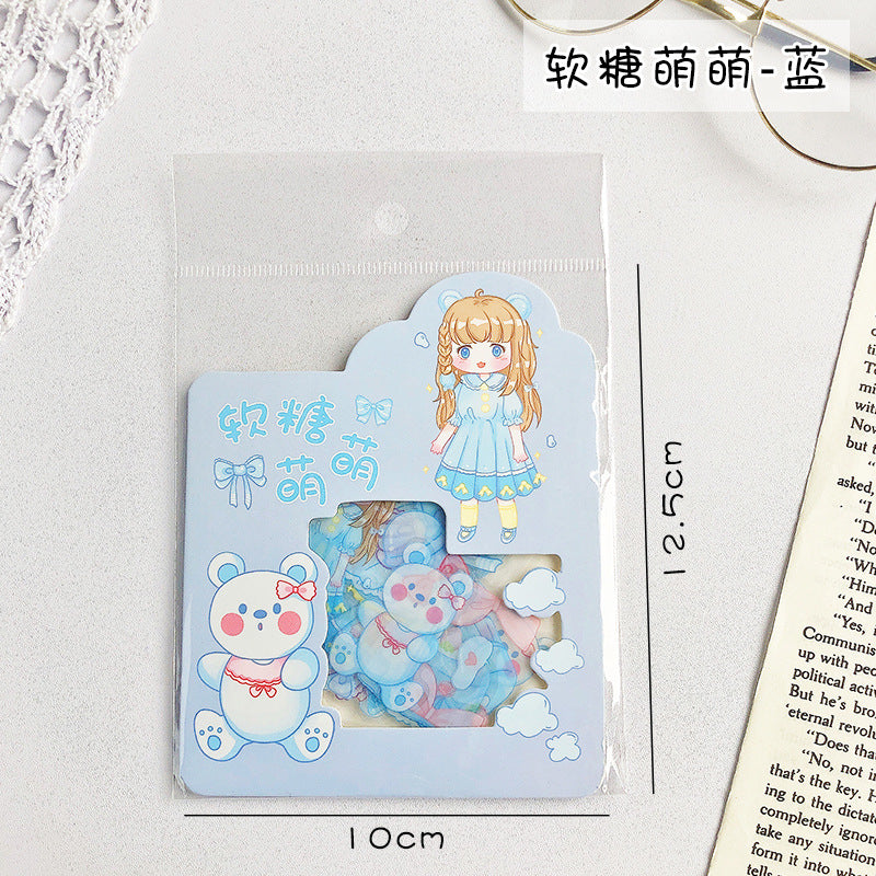 Cute cartoon girl sticker 45pcs/lot #st2440