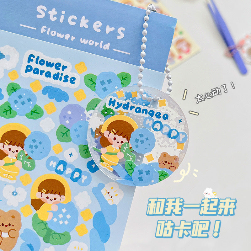 Cute cartoon hand account sticker #S6620